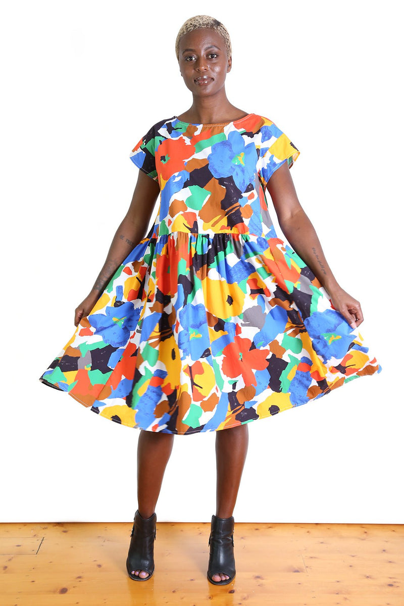 Polka dot 2025 drop waist dress