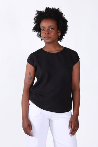 Petra Tee Black in Tencel
