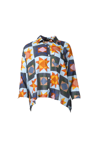 Veda Day Shirt in Seersucker