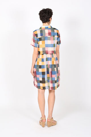 Tessera Villa Dress Blush in Cotton Voile