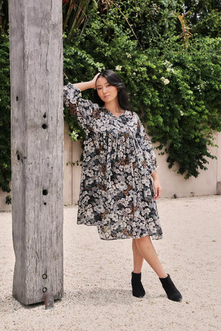 Dilon Kristy Dress Melbourne Sky in Cotton