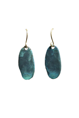 Sora Patina Drop Earrings Verdigris