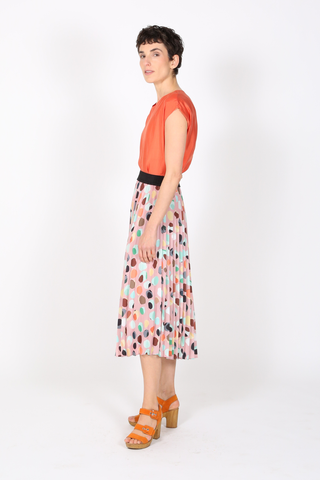 Confetti Pleated Skirt Pink
