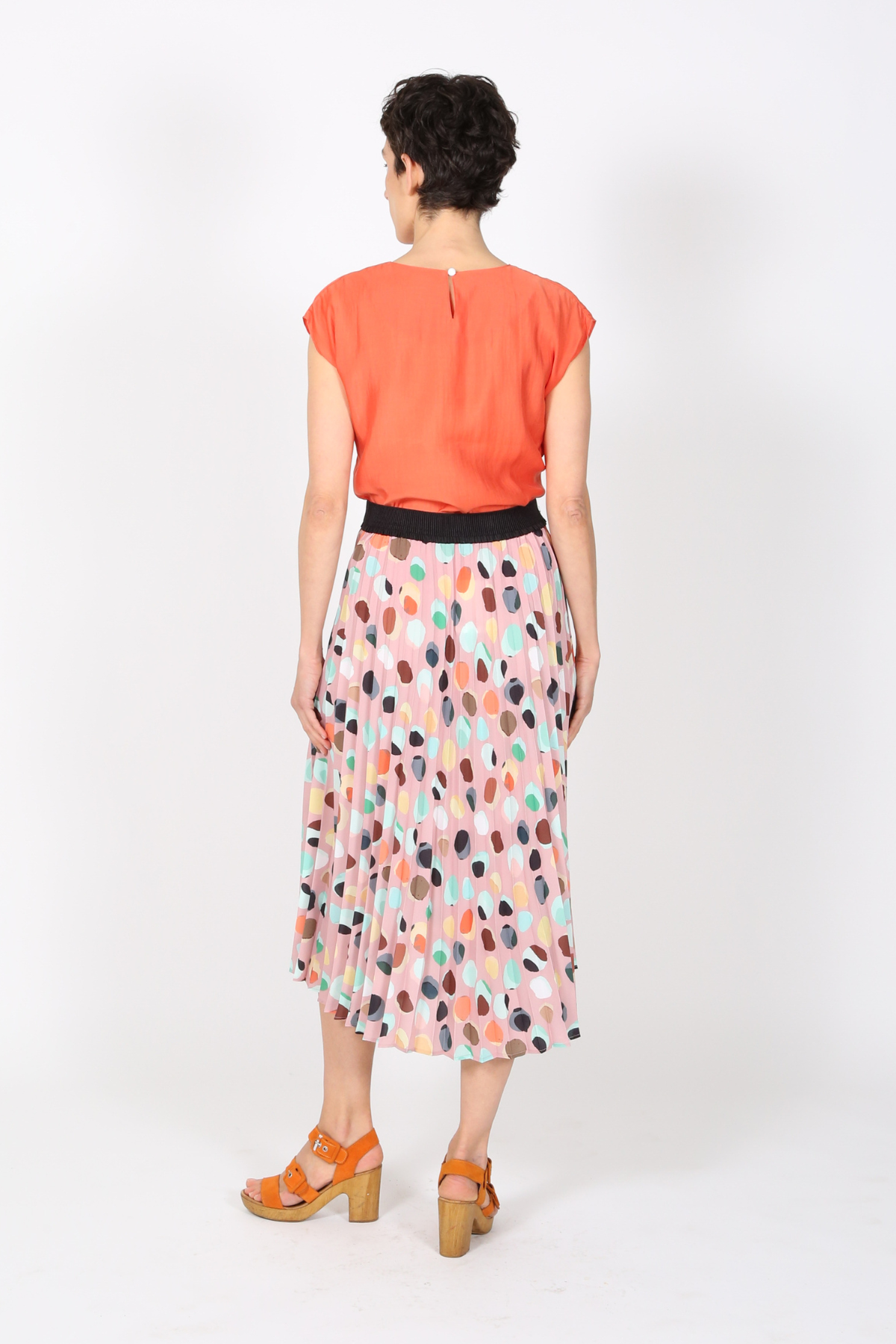 Confetti Pleated Skirt Pink