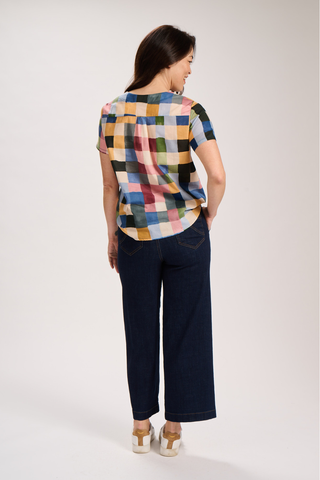 Peggy Wide Leg Jeans Indigo Wash in Denim