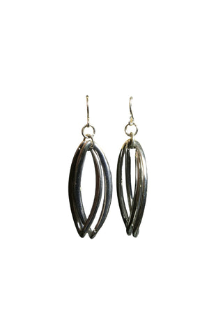 Orbit Hoop Earrings Gold Silver