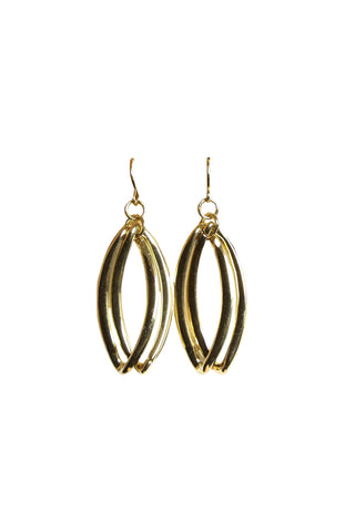 Orbit Hoop Earrings Gold