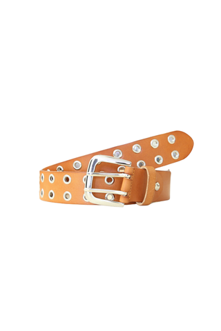 Double Eyelet Belt Tan