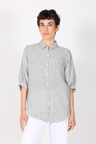 Sienna Shirt Black in Linen
