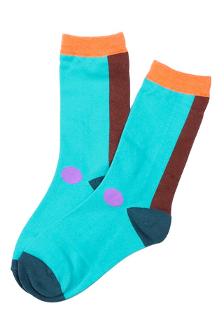 Mod Dot Socks Aqua