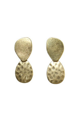 Miro Drop Studs Matte Gold