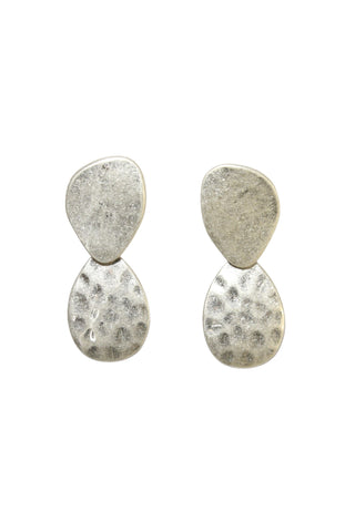 Miro Drop Studs Matte Silver