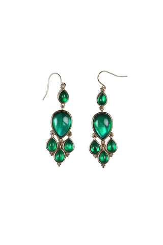 Versailles Earrings Emerald
