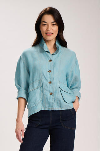 Billie Jacket Alta Luxe Frost in Linen