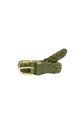Trenzado Belt Green