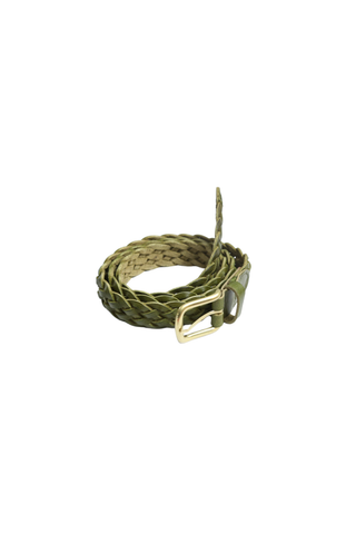 Trenzado Belt Green