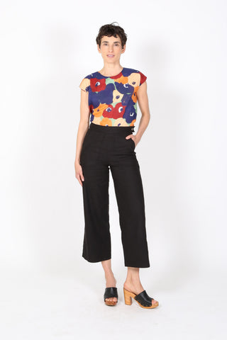 Peggy Lino Pants Black in Linen