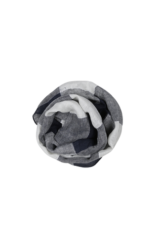 The Leonard Linen Scarf Black