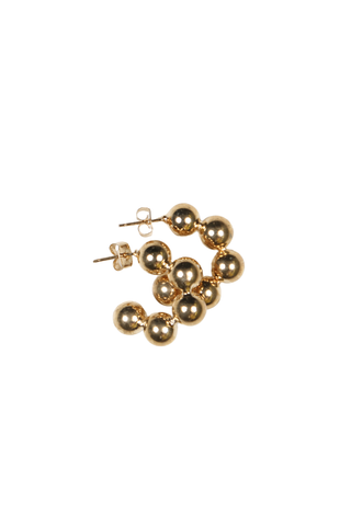 Bubble Stud Hoops Gold