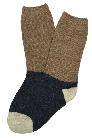 Terrific Triple Tone Wool Socks Beige