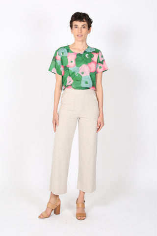 Peggy Lino Pants Oat in Linen