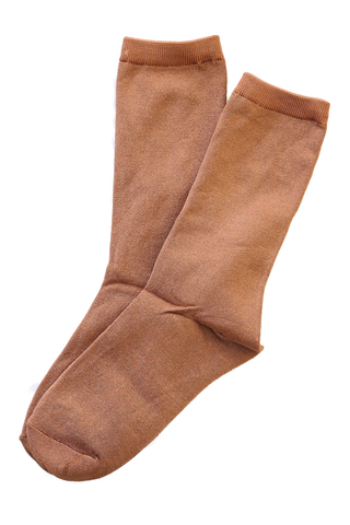 Betty Shimmer Sock Caramel