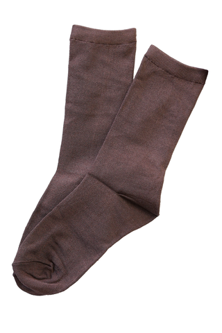 Betty Shimmer Sock Brown