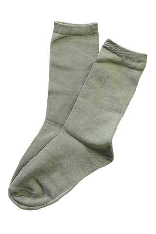 Betty Shimmer Sock Khaki