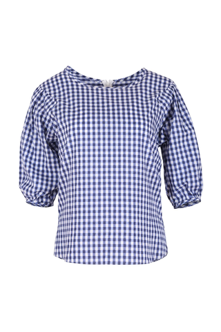 Sunshine Blouse Blue in Cotton