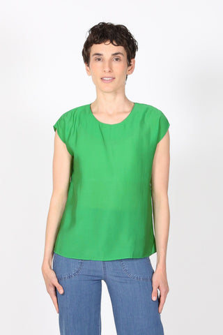 Skyscraper Tee Light Green in Tencel