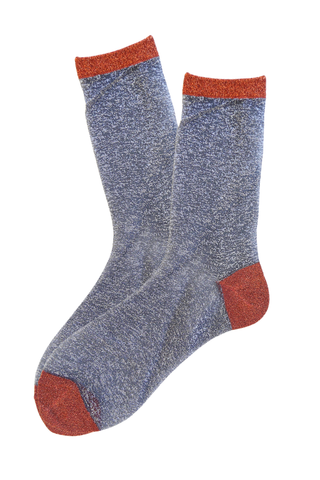 Signal Metallic Glitter Socks Steel