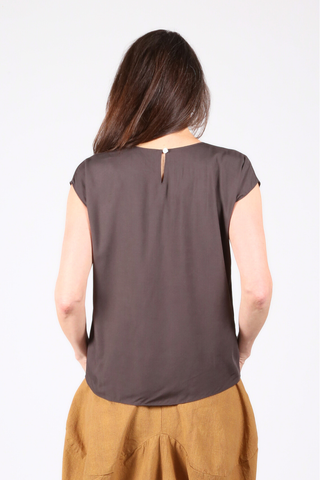 Helena Tee Smokey Grey in Tencel