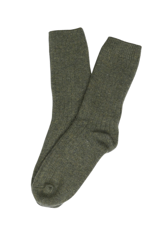 Vera Cashmere & Wool Socks Forest