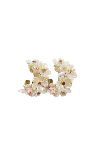 Flora Bloom Hoops Rose Cream