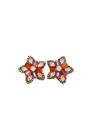 Starglo Stud Earrings Fire Petal