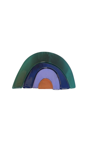 Rainbow Arch Brooch Ocean