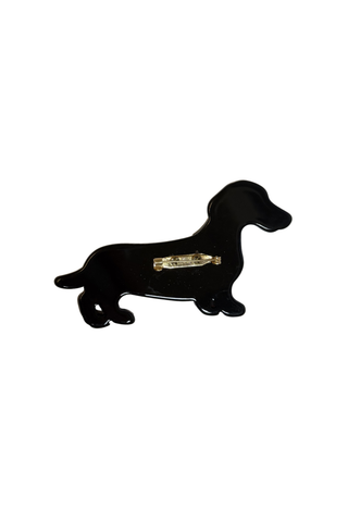 Dachshund Brooch Shadow