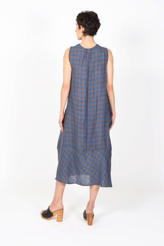 Bruges Dress Blue in Linen