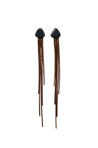 Nova Cascade Earrings Blackened Gold