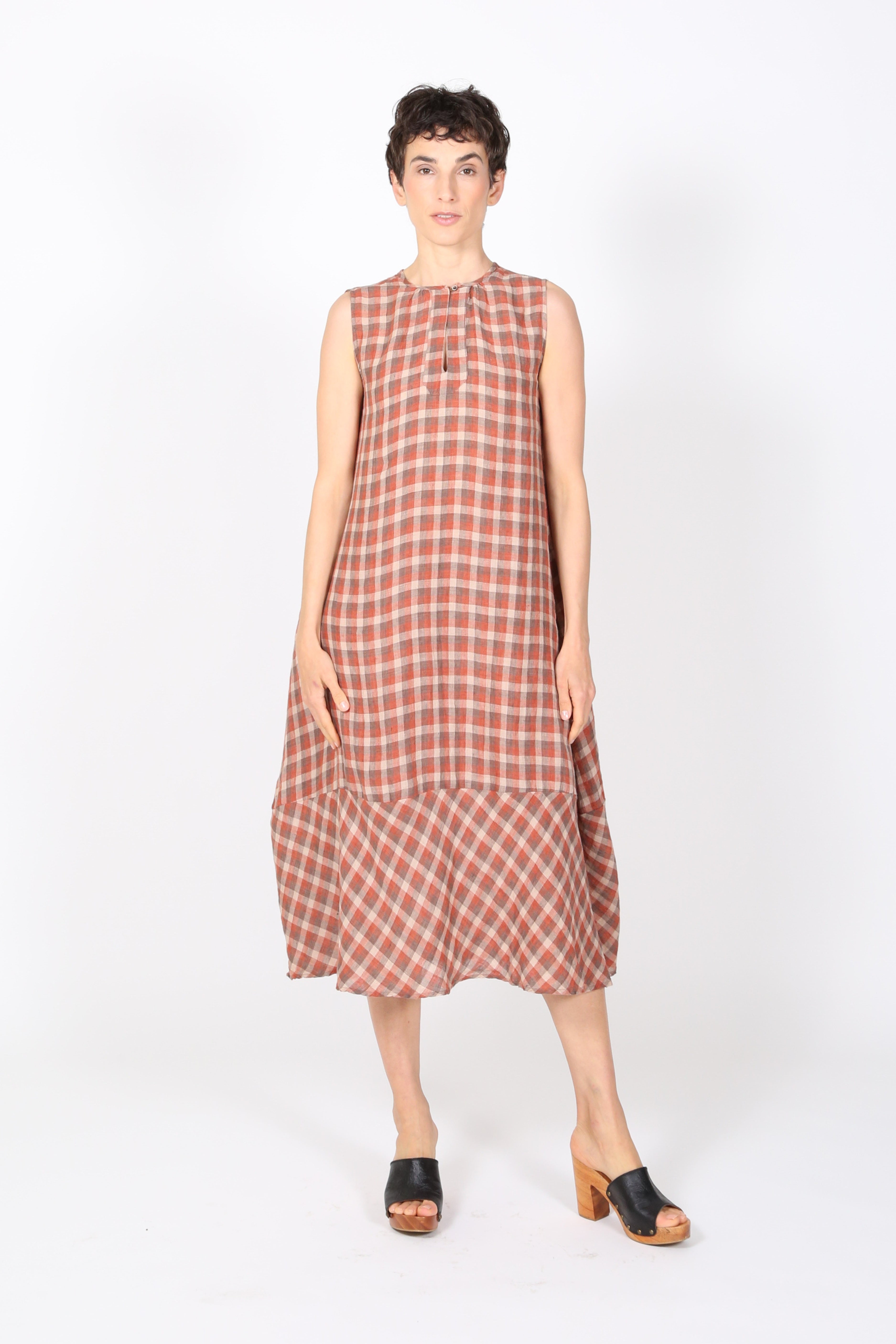 Bruges Dress Orange in Linen