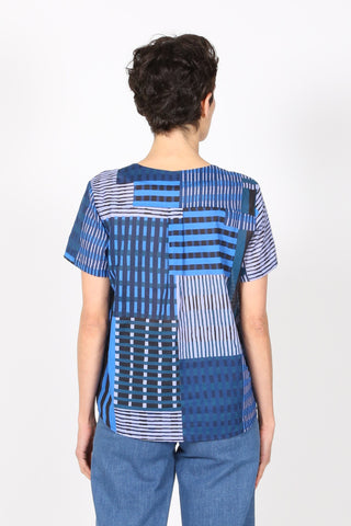 Metro Top Midnight in Cotton Voile