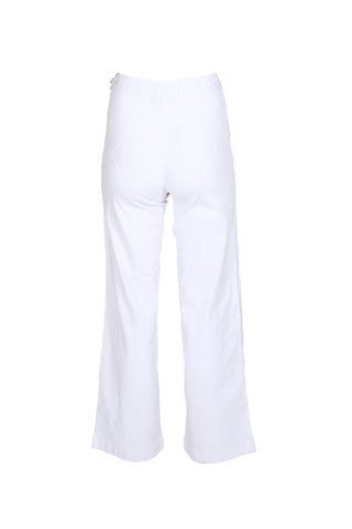 Peggy Fina Pants White in Cotton