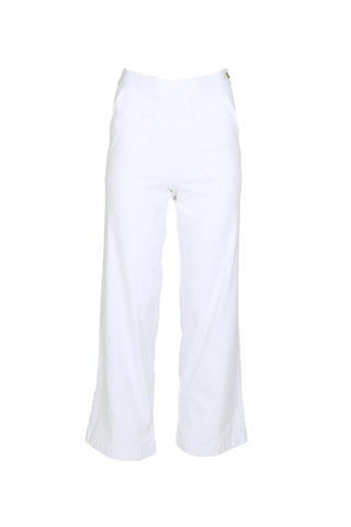 Peggy Fina Pants White in Cotton