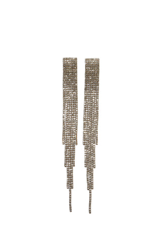 Crystal Rain Earrings Gold