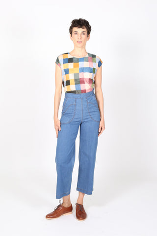 Peggy Ligera Pants Light Wash in Summer Denim