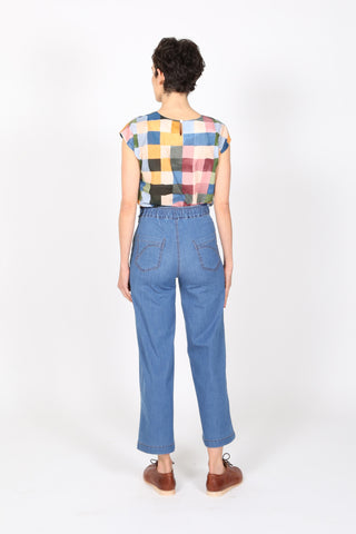 Peggy Ligera Pants Light Wash in Summer Denim