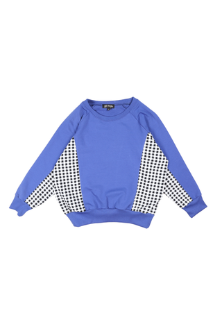 Arlo Form Sweatshirt Cobalt in Cotton Jersey