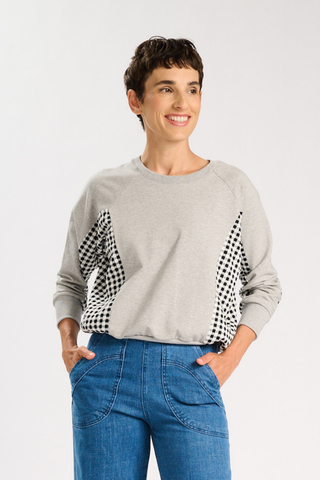 Arlo Form Sweatshirt Grey in Cotton Jersey