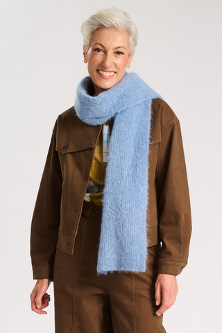 Aspen Scarf Baby Blue in Alpaca
