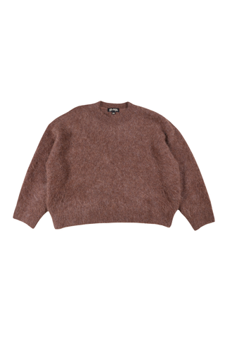 Aspen Knit Sweater Chocolate in Alpaca